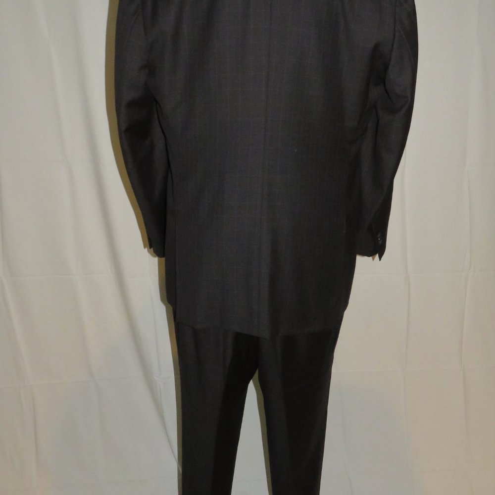 Elevee Custom Made Dark Green-Gray Plaid Three Ro… - image 3